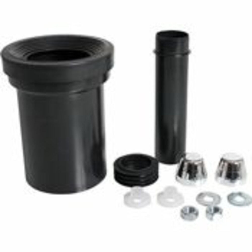 PE-Wand-WC-Anschlussgarnitur DN 90 / 180 mm lang