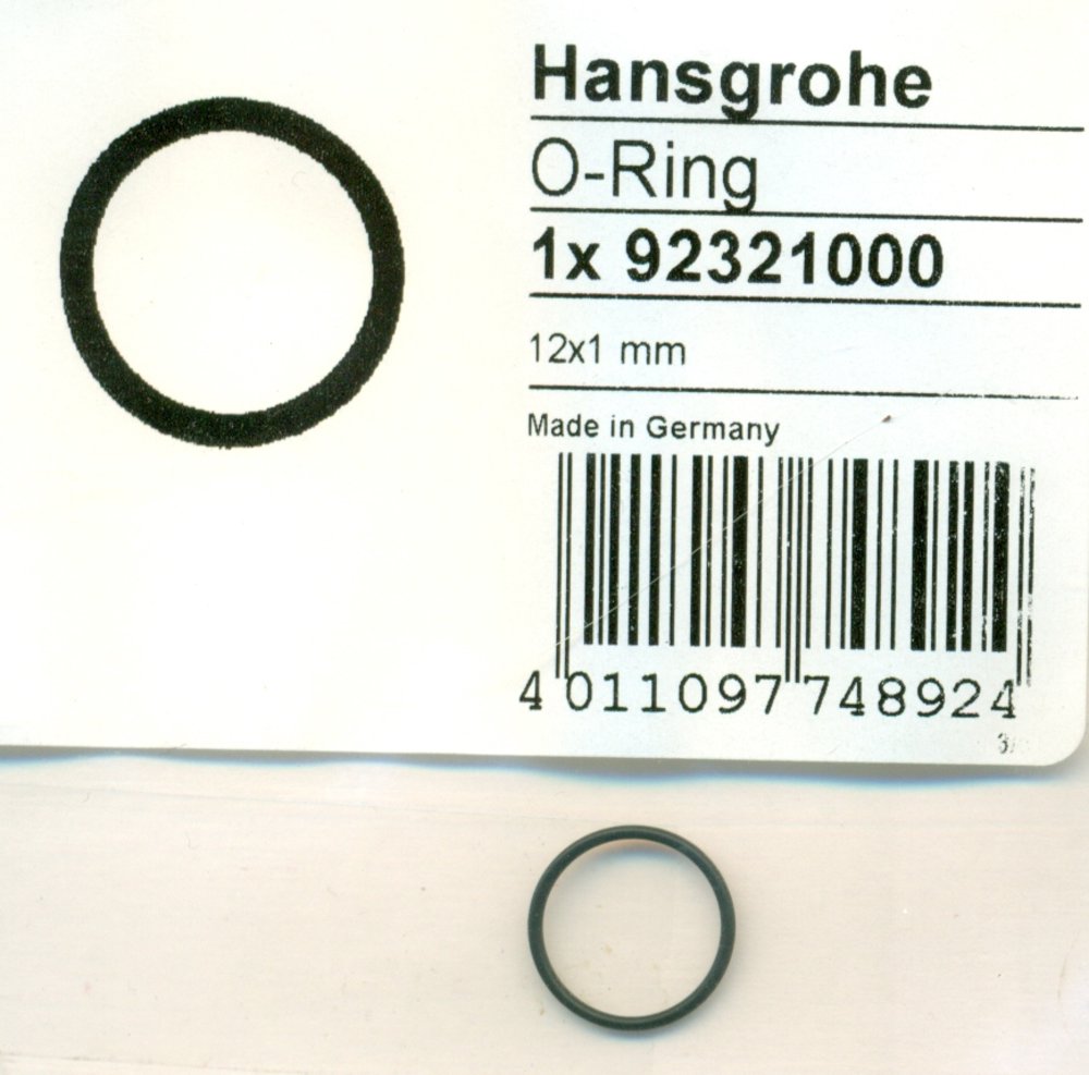 Hansgrohe 92321000 O-Ring 12x1 mm