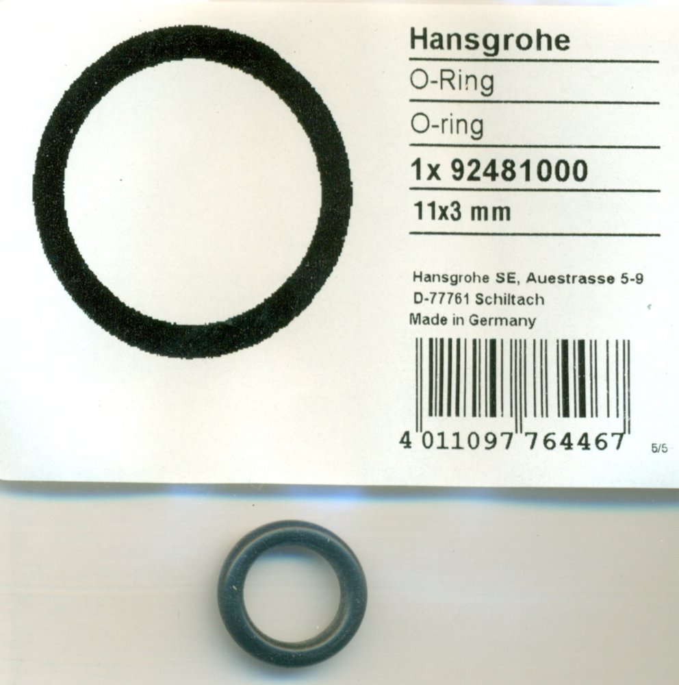 Hansgrohe 92481000 O-Ring 11x3 mm