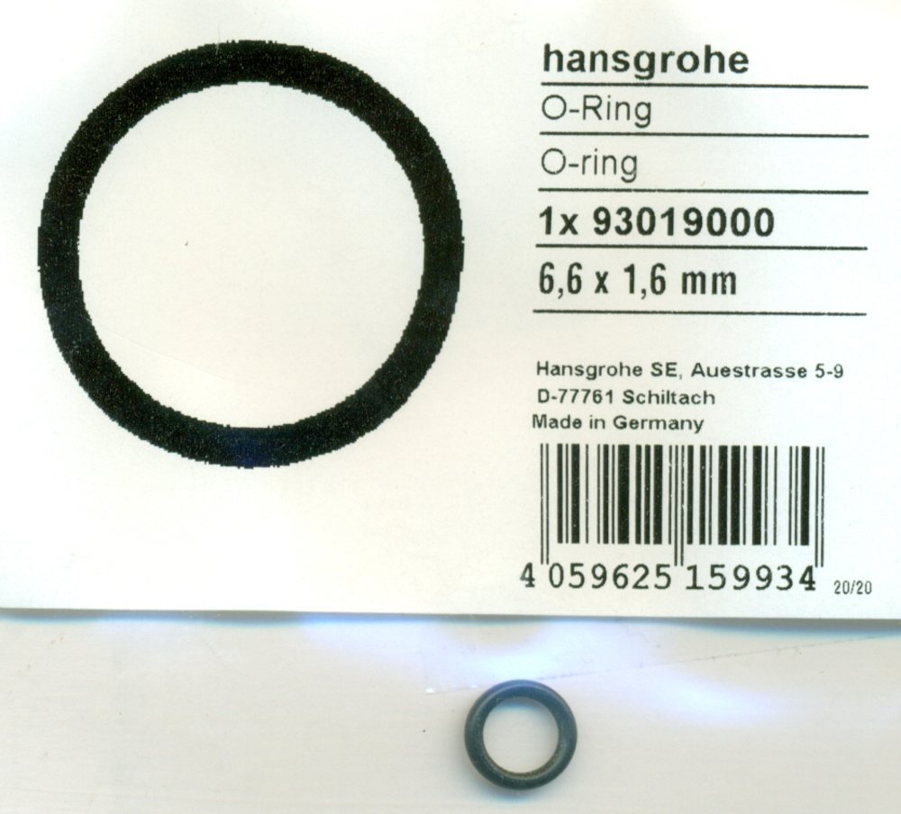 Hansgrohe 93019000 O-Ring 6,6x1,6 mm