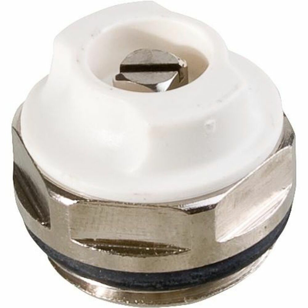 Heizkörper-Entlüftungsventil 1/2" drehbar, Messing vernickelt mit O-Ring
