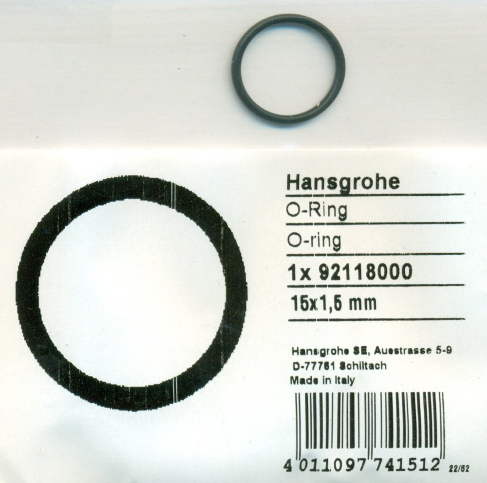 Hansgrohe 92118000 O-Ring 15x1,5 mm