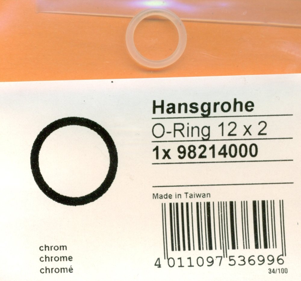 Hansgrohe 98214000 O-Ring 12x2 mm