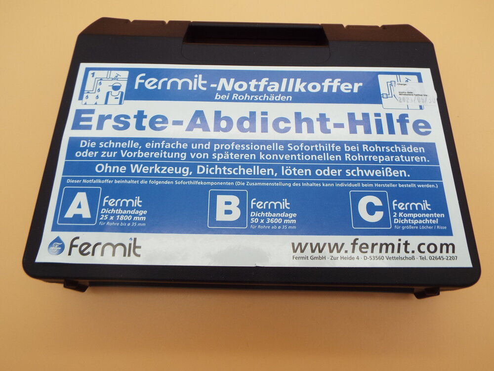 Fermit 14010 Notfallkoffer bei Rohrschäden