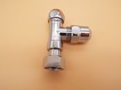 T-Verschraubung verchromt mit drehbarem Überwurf, DN10 (3/8 Zoll) x 10mm