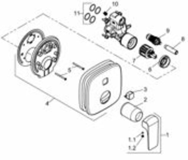Kludi 7823505-00 Umsteller für UP-Armatur Zenta