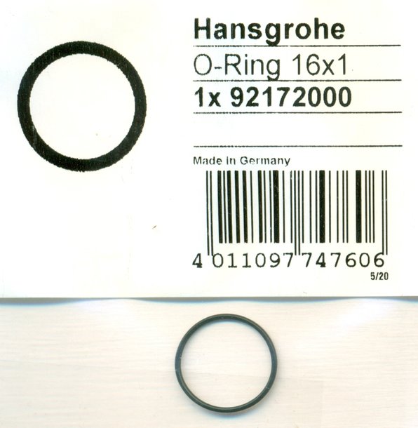 Hansgrohe 92172000 O-Ring 16x1 mm