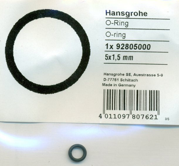 Hansgrohe 92805000 O-Ring 5x1,5 mm