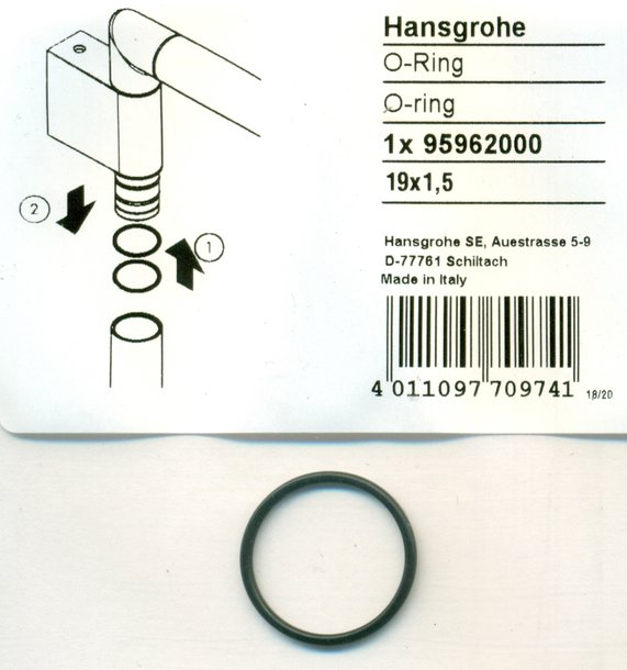 Hansgrohe 95962000 O-Ring 19x1,5 mm