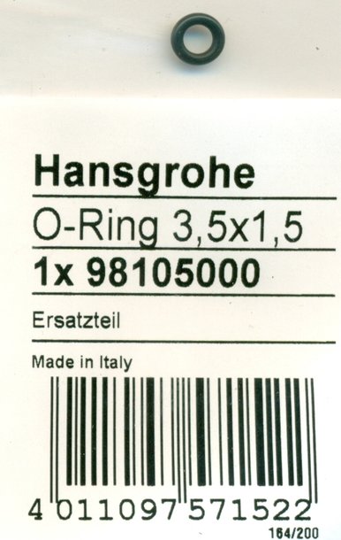 Hansgrohe 98105000 O-Ring 3,5x1,5 mm