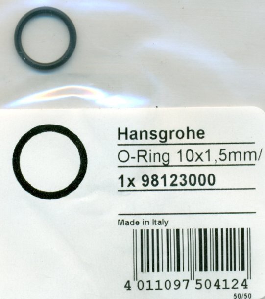 Hansgrohe 98123000 O-Ring 10x1,5 mm