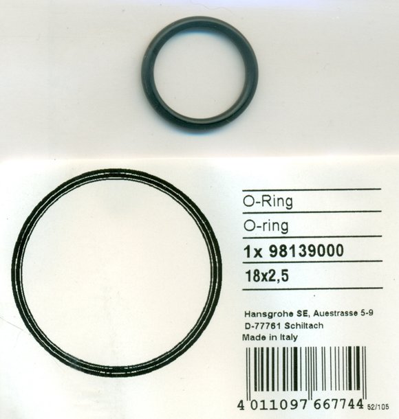 Hansgrohe 98139000 O-Ring 18x2,5 mm