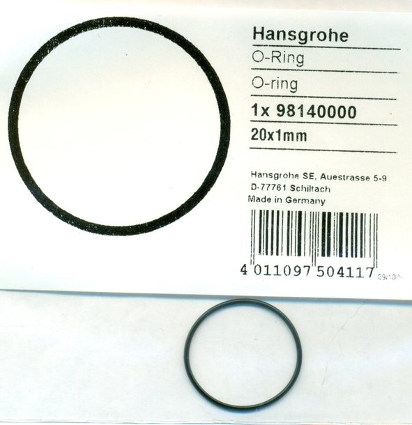 Hansgrohe 98140000 O-Ring 20x1 mm