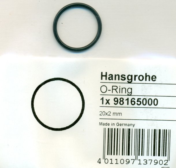 Hansgrohe 98165000 O-Ring 20x2 mm
