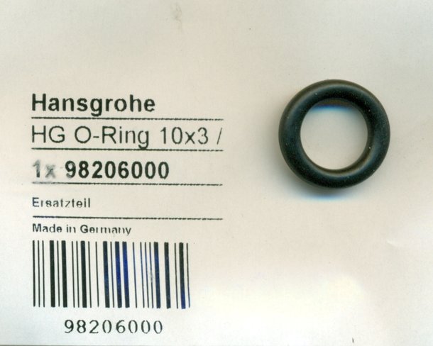 Hansgrohe 98206000 O-Ring 10x3 mm