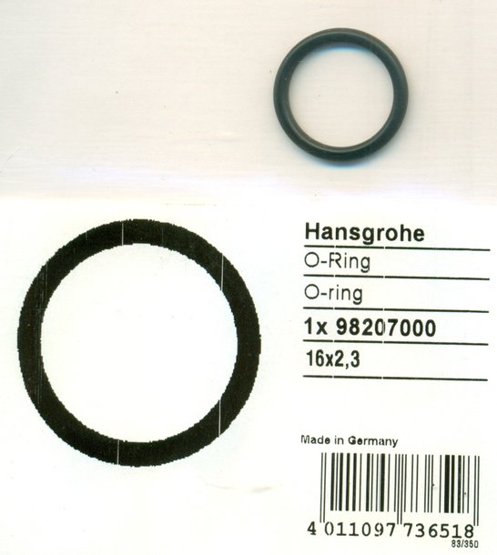 Hansgrohe 98207000 O-Ring 16x2,3 mm