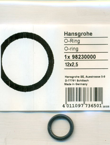 Hansgrohe 98230000 O-Ring 12x2,5 mm