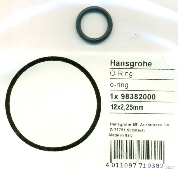 Hansgrohe 98382000 O-Ring 12x2,25 mm