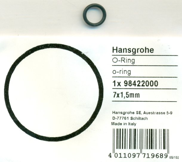 Hansgrohe 98422000 O-Ring 7x1,5 mm