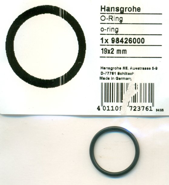 Hansgrohe 98426000 O-Ring 19x2 mm