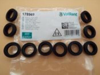 Vaillant 178969 Dichtung, Typ: C 10 Stück für Wärmetauscher, Hydraulikteile, Anschlussrohre