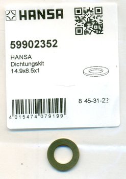 Hansa Armaturen 59902352 Dichtung 14,9 x 8,5 x 1,0 mm