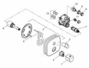 Kludi 7648005-00 Umsteller für UP-Wannenarmatur Serie Amba