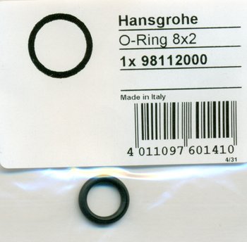 Hansgrohe 98112000 O-Ring 8x2 mm