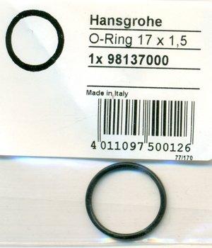 Hansgrohe 98137000 O-Ring 17x1,5 mm