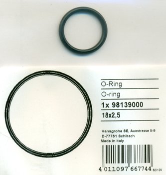 Hansgrohe 98139000 O-Ring 18x2,5 mm