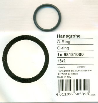 Hansgrohe 98181000 O-Ring 18x2 mm