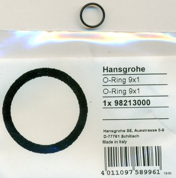Hansgrohe 98213000 O-Ring 9x1 mm