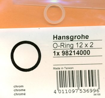 Hansgrohe 98214000 O-Ring 12x2 mm