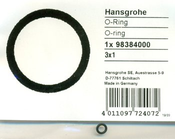 Hansgrohe 98384000 O-Ring 3x1 mm