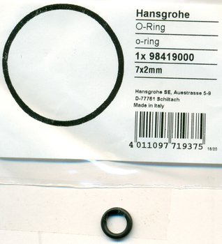Hansgrohe 98419000 O-Ring 7x2 mm