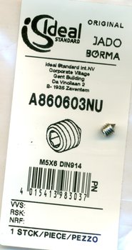 Ideal Standard 860603NU Gewindestift M5x6 DIN914