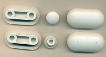 Keramag 598111000 Sitzdeckelpuffer Geberit Satz zu Renova Nr. 1, Fellino, Plus4