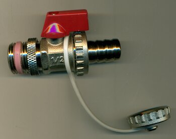 KFE Kugelhahn mit Hebel DN15 (1/2") mit Teflondichtung