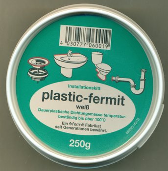 Plastik Fermit weiß, 250g Dose